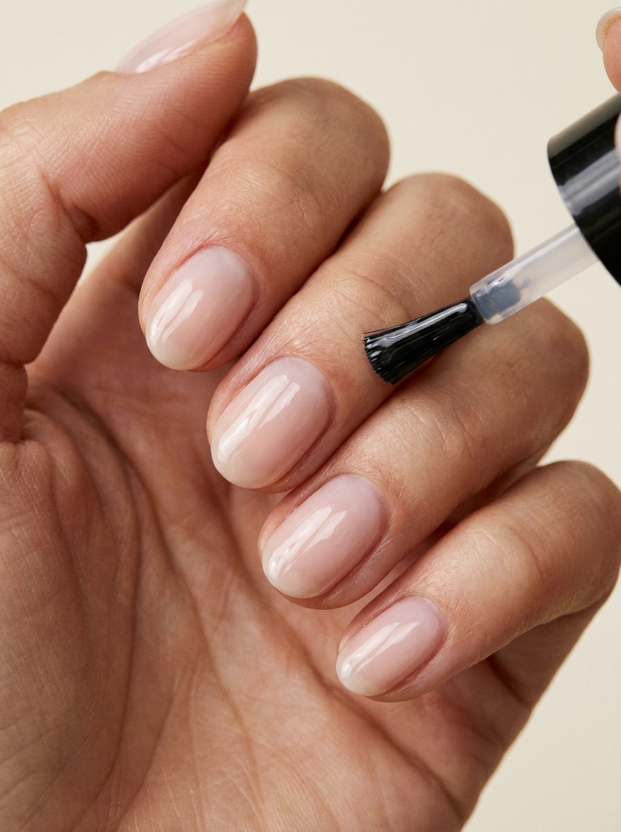 Glossy Top Coat auftragen als Clean Nails Anleitung Schritt 14